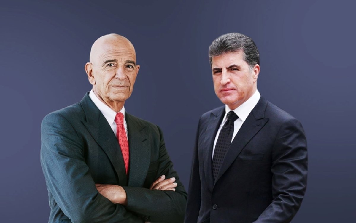Nêçîrvan Barzanî û Tom Barrack civiyan