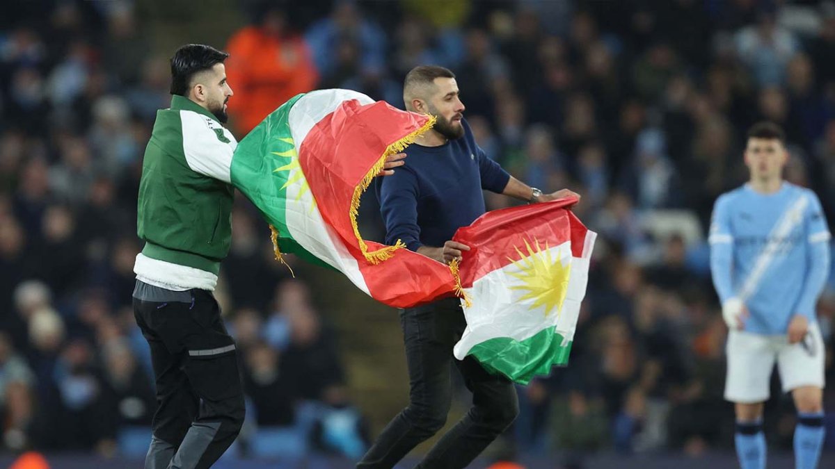 Xwepêşandana Kobaniyê di maça City û Galatasarayê de